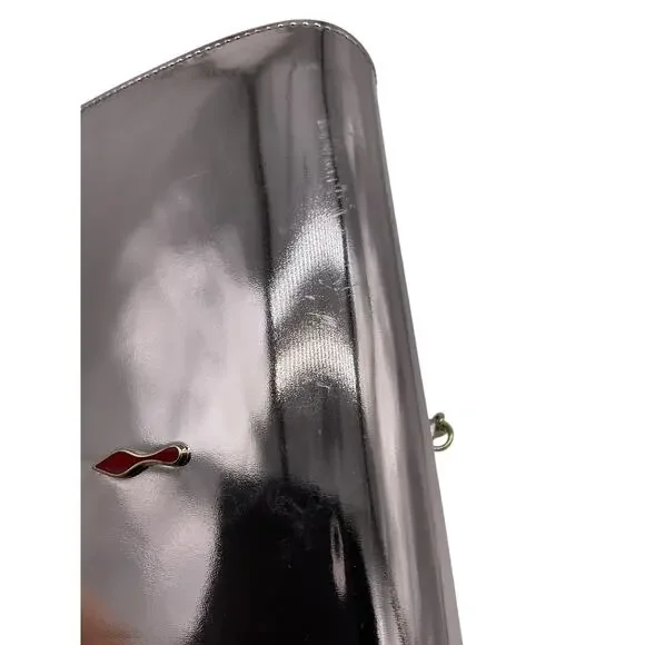 Christian Louboutin Studded Pink Paloma Clutch Bag - Picture 8 of 8